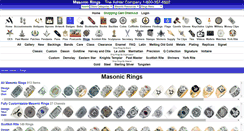 Desktop Screenshot of custommasonicrings.com